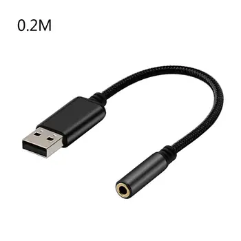 0.2 m/1m 2İn1 USB 3.5 mm Ses kablo USB Bilgisayar AUX Kulaklık Adaptör Kablosu Dönüştürücü App-le Be-ats Kulaklık