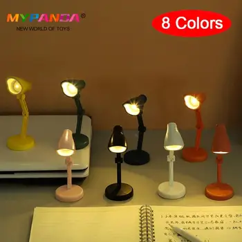 1 adet Dollhouse Minyatür Tavan Lambası led ışık Aydınlatma Oyuncak Mini Katlanabilir Lamba Mobilya Aydınlatma Taşınabilir Gece Lambası