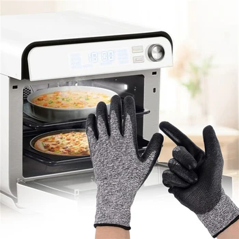 1 Çift BARBEKÜ İzgara Pişirme Eldivenleri Aşırı İsıya Dayanıklı Fırın kaynak eldivenleri Yüksek Sıcaklık Mutfak Eldivenleri Barbekü için