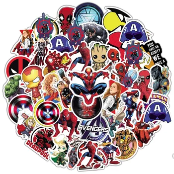 10/30/50 ADET Eğlenceli Marvel Disney Avengers Film Süper Kahraman Sticker DIY Dizüstü Bagaj Kaykay Graffiti Çıkartmaları için Eğlenceli Çocuk Oyuncak