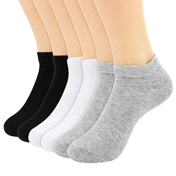 10 Çift / grup No Show Erkekler Çorap Katı Nefes Pamuk Spor Kadın Çorap Rahat Düşük Kesim Atletik Erkek Ayak Bileği Sox Siyah Beyaz