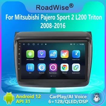 2 Din Android Araba Radyo Multimedya Carplay Mitsubishi Pajero Spor 2 İçin L200 Triton 2008-2016 4G Wıfı GPS DVD DSP BT autordio