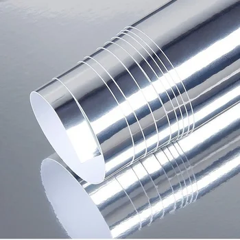 20/30x152cm en Yeni Yüksek gerilebilir ayna gümüş Krom Ayna esnek Vinil Şal Sayfası Rulo Film Araba Sticker Çıkartma Sayfası