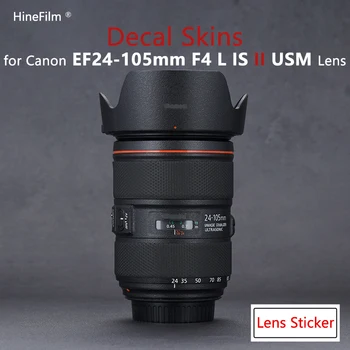 24105 F4 II Lens Premium çıkartma kaplama Canon EF 24-105mm için f4 L IS II USM Lens Koruyucu Anti-scratch Kapak streç film Sticker