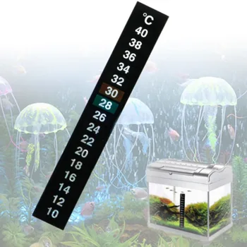 3 adet / grup Dijital akvaryum balık tankı Buzdolabı Termometre Sticker Ölçüm Çıkartmalar Sıcaklık Kontrol Araçları