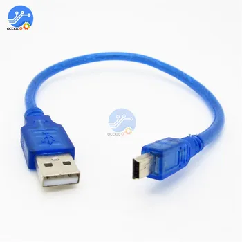 30 CM / 50 CM / 100 CM Mini USB kablosu Mini USB USB Hızlı veri şarj aleti Kablosu için MP3 MP4 Çalar dijital kamera HDD