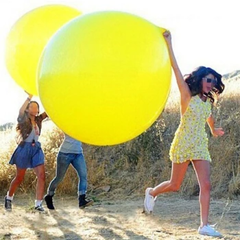 36 inç 90 cm Yuvarlak Renkli Lateks Balonlar Düğün Dekorasyon Şişme Helyum Balon Düğün Balonlar Doğum Günü Partisi Balonlar