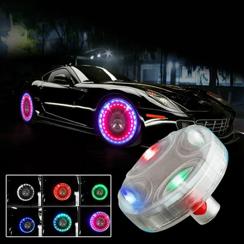4 Modları 12 LED RGB Güneş Lastik Lamba Araba Güneş Enerjisi Flaş Tekerlek Lastik İşık Lambası Dekor Araba Ve motosiklet lastiği ışıkları