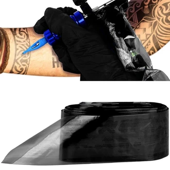 5 * 60cm Tek Kullanımlık 100 Adet Siyah/Pembe/Mavi Klip Kordon Kollu Kapakları Çanta Kaynağı Dövme Makinesi Aksesuarı Tıbbi plastik torba