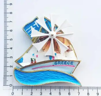 Akdeniz, Yunan simge yapıları, yelken, yel değirmenleri, yaratıcı turistik hediyelik eşyalar, boyalı süslemeler, buzdolabı mıknatısı