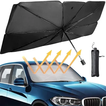Araba güneşliği İç Ön Pencere Şemsiye Şemsiye Kapak İçin Peugeot 206 307 308 207 Mazda 2 3 5 6 Cx - 5 Cx-7 Cx-9