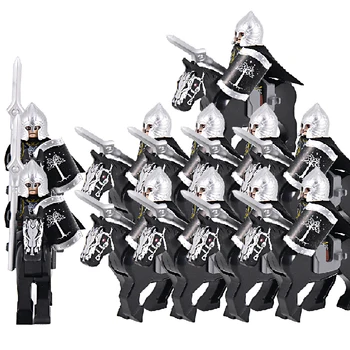 Asker Savaş Atı Gondor Ordu Figürleri lotr zırh koruma Savaşçı Okçu Ortaçağ Şövalyeleri Yapı Taşları Tuğla oyuncaklar hediye