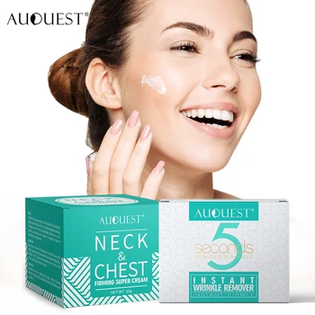 AuQuest 5 Saniye kırışıklık giderici Yüz ve Boyun Sıkılaştırıcı Krem Cilt Kaldırma Karanlık Nokta temizleme kremi Kadın Güzellik Cilt Bakım Ürünleri
