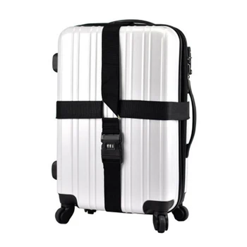 Bagaj Askıları Bavul Kemerleri Ayarlanabilir 420CM Seyahat Aksesuarları Bagaj Kutusu Sabitleme Kemeri Şifre ile 18-34 İnç Seyahat