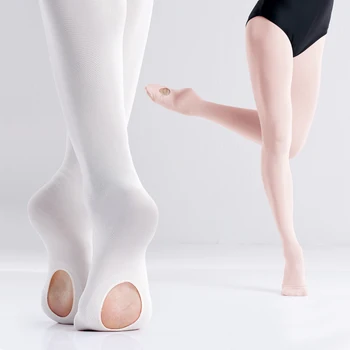 Bale jimnastik Profesyonel Kadife Çorap Külotlu Çorap Yetişkin Uygulama Testi Dans Dans Tabanı Delikli Ayak Tabanı
