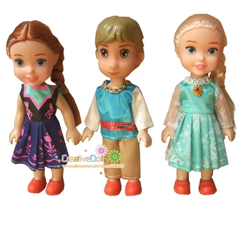 Bebek hediye oyun oyuncaklar Kar Kraliçesi Elsa & Anna Prenses Kristoff Çocukluk Bebek Figürü Oyuncak Bonecas Şekil