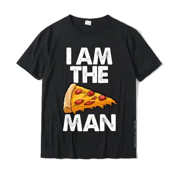 Ben Bir Pizza Adam Tee Gömlek Komik Kadın Hediye T-Shirt İndirim erkek Tişörtleri pamuklu üst giyim Gömlek Özel