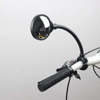Bisiklet Dikiz Aynası Esnek Güvenlik Yuvarlak MTB Bisiklet Gidon Sol / Sağ Ayna Değiştirme Basit Conveninently