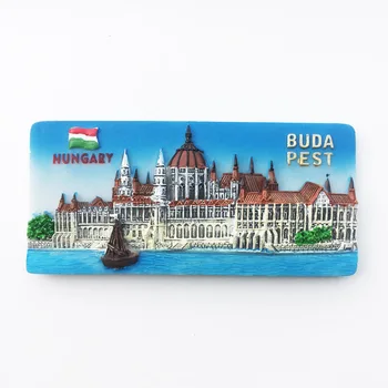 Budapeşte Macaristan, landmark binası, Parlamento Binası, turist hatıra dekorasyon el sanatları, manyetik buzdolabı mıknatısları