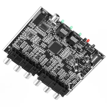 DAC Modülü 5.1 Kanal AC-3 PCM Dijital Optik Koaksiyel DTS RCA HiFi Stereo Ses Ev Sineması Dekoder Amplifikatör Çözme Kurulu