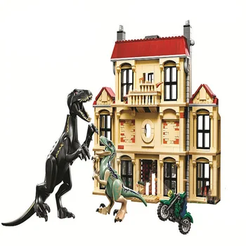 Dinozorlar Dünya Serisi Tyrannosaurus Breakout Yapı Taşları Jurassic İle Uyumlu Bebek 10928 Tuğla Oyuncak Çocuklar için 75930