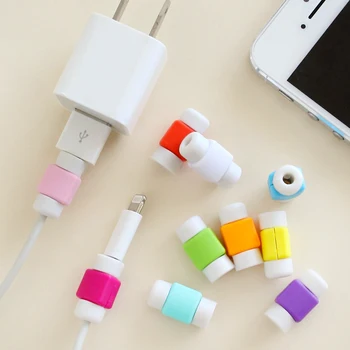 En Çok Satan Moda Yeni USB Kablosu Kulaklık Koruyucu Renkli Kapak Apple İphone 4 5 6 Artı Android 6 s s6 not kabloları