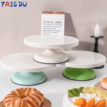 FAIS DU Pasta Pikap Plastik Kek Pikap Standı Kaymaz Döner Kek Dekorasyon Kiti Mutfak Aksesuarları Pişirme Araçları
