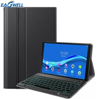 FHD Plus 10.3 inç TB-X606F TB-X606X Tablet Manyetik Kapak Bluetooth Klavye Lenovo Tab M10 Kablosuz Deri Stand Durum için 
