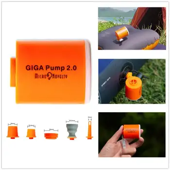 GİGA Pompası 2.0 Mini hava pompası Yatak Mat Kamp Açık Taşınabilir Elektrikli Şişirme yüzme simidi Vakum Pompası 5 Memeleri