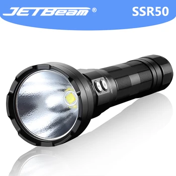Jetbeam SSR50 Yüksek Güç Şarj Edilebilir LED el feneri 3650 Lümen Kendini savunma Açık El Feneri Güçlü Güç Banka Fonksiyonu