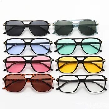 Kare Kare Güneş Gözlüğü Erkekler Kadınlar için Retro Lüks Tasarım güneş gözlüğü Moda Unisex Açık Seyahat Spor Gözlük