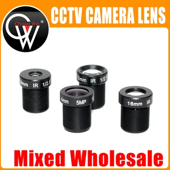 Karışık Toptan 5MP M12 Sabit 1/2 ve 1/2. 5 inç 4/8/12 / 16mm CCTV Lens Uzun Mesafe Görünümü 1080P / 4MP / 5MP AHD Kamera IP Kamera