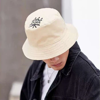 Kore Tarzı Pamuk Kova Şapka Erkekler için Yaz güneş şapkaları Kapaklar Büyük Ağızlı Erkek Moda Çift Taraflı Haki Plaj Kap Hip Hop