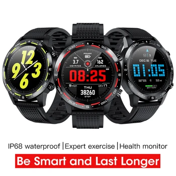 L8 Akıllı saat su Geçirmez IP68 Erkekler EKG+PPG Bluetooth Ara Kan Basıncı Kalp Hızı Spor Kadın Android iOS için Smartwatch 