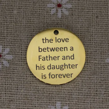 Ladyfun Baba Kızı paslanmaz çelik nazarlıklar-Bir Baba Ve Kızı Arasındaki Aşk Sonsuza Charm Takı Yapımı İçin