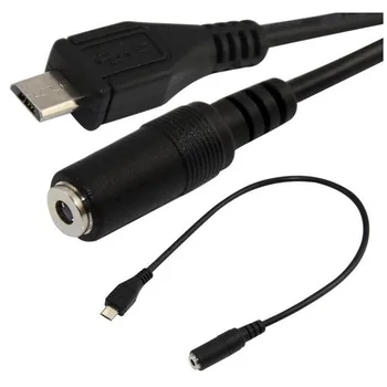 LBSC Sync 3.5 mm F AUX Ses Jakı mikro USB 5 pin erkek Dönüştürücü Ses Kablosu Char