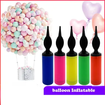 Mini Balon Pompası balon aksesuarları şişirme el itme hava pompası Doğum Günü Partisi Malzemeleri taşınabilir Lateks Balon Pompası