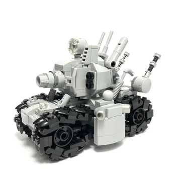 MOC Aksiyon Figürü Metal Slug Tankı Süper Araç 001 Yapı Taşları Tuğla Monte DIY Model Oyuncaklar Eğitici Çocuklar İçin Hediye