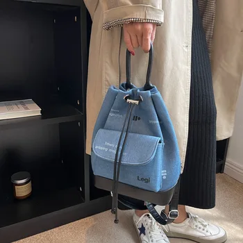 Moda keten sırt çantası Kadın Tasarımcı İpli kadın Çanta Lüks Sırt Çantası Yünlü Kumaş omuz çantaları Kadınlar için 2022 Yeni