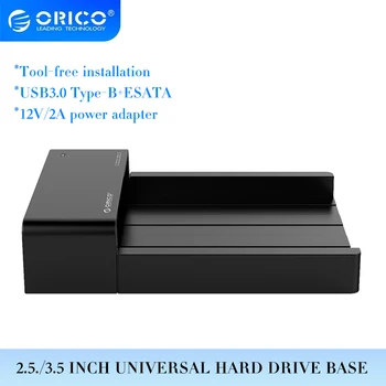 ORICO 3.5 İnç Evrensel USB3. 0 Sabit Disk Muhafaza Aletsiz SATA USB Tip B ESATA Harici SSD sabit disk Yerleştirme İstasyonu