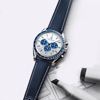 PAGANI tasarım Ay Lüks quartz saat erkekler için Otomatik Tarih Chronograph Safir kristal 2022 Yeni 100M Su Geçirmez Kol Saati