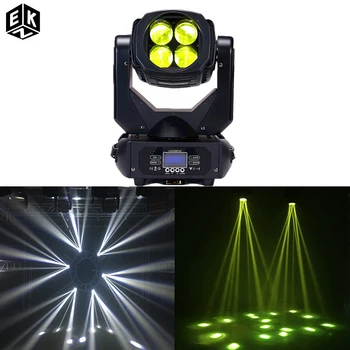Profesyonel disko ışıkları Led DMX 4X25W hareketli kafa dört arı gözler mobil süper ışın ışık DJ ekipmanları