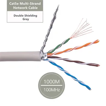 rj 45 Cat5e Kablosu Ethernet SFTP Kedi 5e Internet Lan Hattı Yönlendirici RJ45 Yama Kablosu 26AWG Çift Korumalı Kurulum Tel
