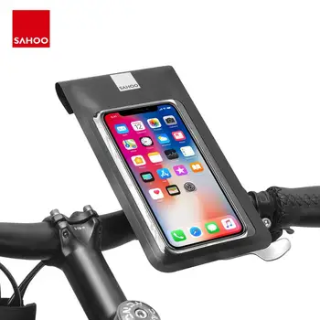 Sahoo 111323 Evrensel Su Geçirmez Bisiklet Bisiklet Bisiklet Gidon 6.0 in Cep Telefonu Montaj Tutucu cep telefonu Çantası Kuru Kılıf
