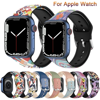 Silikon Kayış apple saat bandı 45mm 41mm 44mm 40mm 38mm 42mm Smartwatch Spor Watchband Kemer Bilezik iWatch 7 6 SE 5 3 4