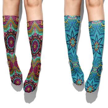 Sıcak Yeni Erkek Kadın Düz Çorap 3D Baskı Harajuku Moda Orta Tüp Çorap Rahat Nefes Cadılar Bayramı Hediye Uzun Çorap