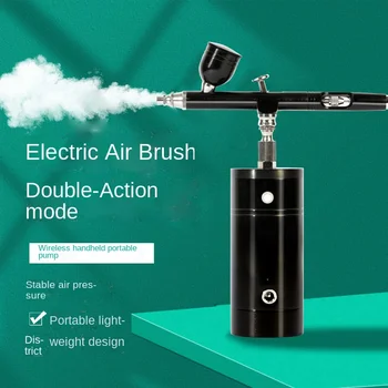 Taşınabilir Şarj Edilebilir El hava Pompası Airbrush Mini Eylem Airbrush kompresörü Kek Sanat Zanaat Modeli Boya Püskürtme Hobi 0.3 mm