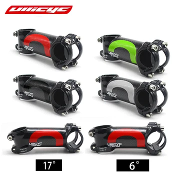 Ullicyc 4 renk alaşım + 3 k karbon 6/17 derece kök dağ bisikleti yol bisikleti 60-120mm kök çatal 28.6 mm bar 31.8 mm LGA01