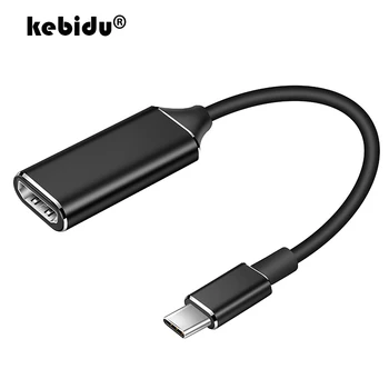 USB C HD Adaptörü 4K 30Hz Kablo Tipi C HD MacBook Samsung Galaxy S10 Huawei Mate P20 Pro USB-C HDMI uyumlu Adaptör