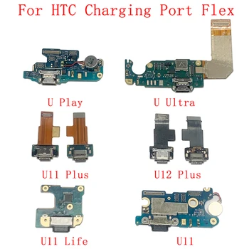 USB Şarj Bağlantı Noktası Flex Kablo HTC U11 U11 Artı U Ultra U Oyun U11 Ömürlü U12 Artı Onarım Parçaları